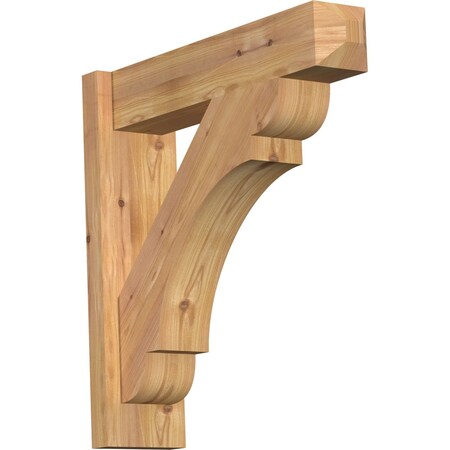 Ekena Millwork Olympic Smooth Craftsman Outlooker, Western Red Cedar, 5 1/2"W x 22"D x 22"H OUT06X22X22OLY04SWR